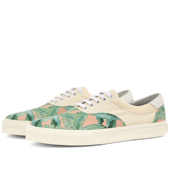 Amiri Banana Leaf Print Low Top Sneakers